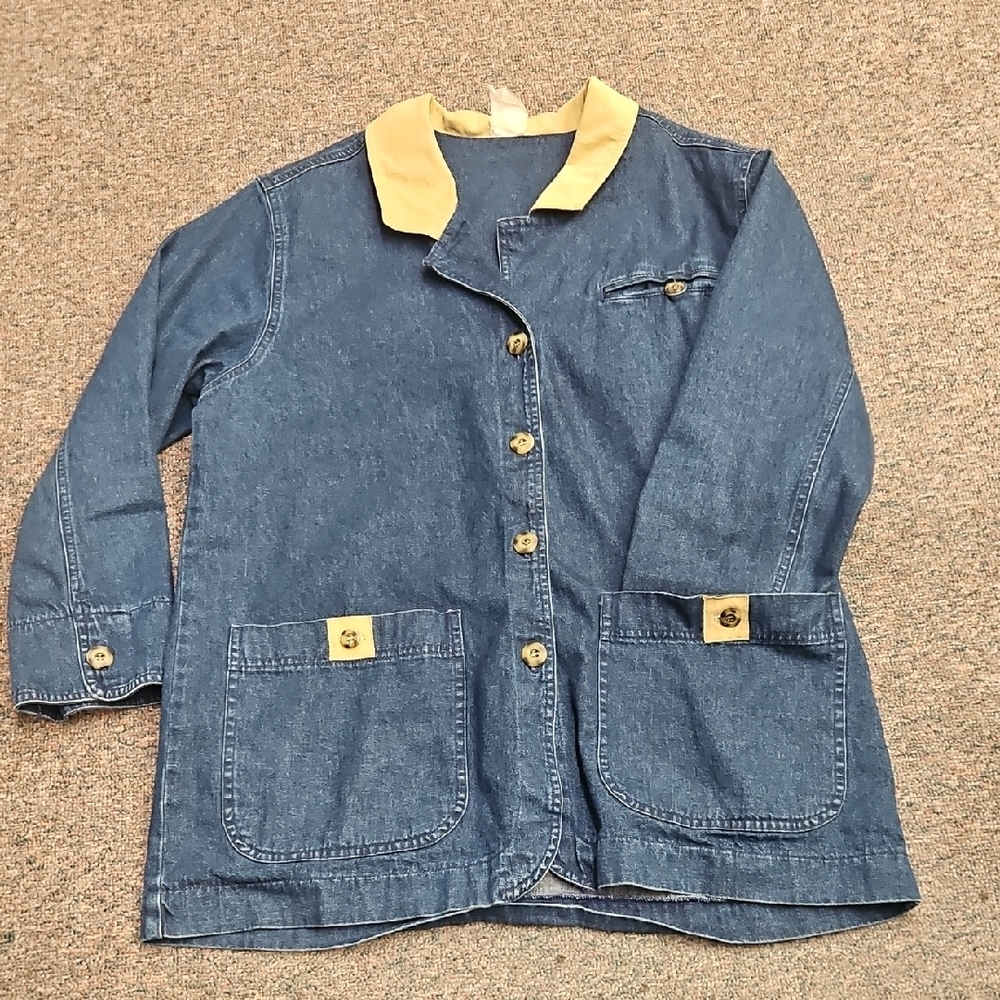 Jantzen Vintage Denim Chore / Barn Coat Blue Size M